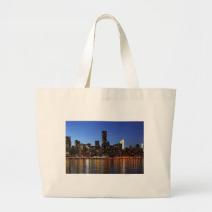 Grand Tote Bag New York City Skyline la nuit