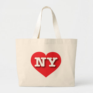 Grand Tote Bag New York Red Heart - J'aime NY