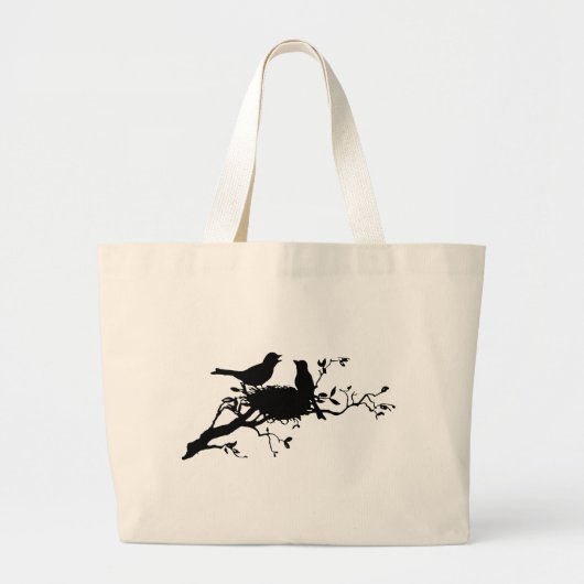 Grand Tote Bag Nid d'oiseau (Devant)