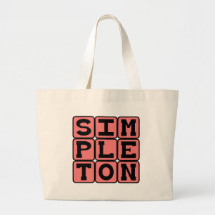Grand Tote Bag Nigaud, personne simple