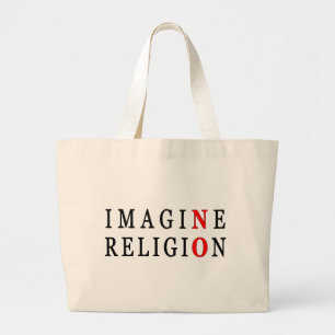 Grand Tote Bag N'imaginez aucune religion