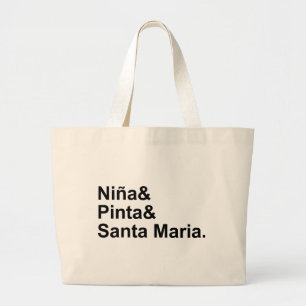 Grand Tote Bag Nina Pinta Santa Maria Navire de Christophe Colo