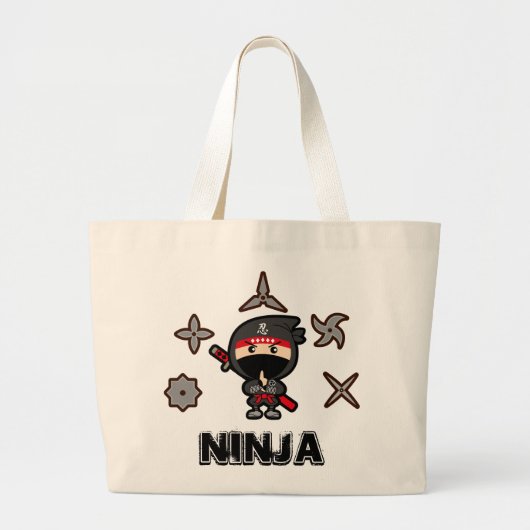 Grand Tote Bag Ninja Boy (Devant)