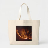 Grand Tote Bag No. 2 du feu de camp (Devant)