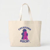 Grand Tote Bag No Cheaters Board Game Meme Humor Design (Devant)