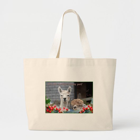 Grand Tote Bag Noël d'Alpaca (Devant)