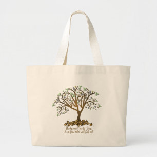 Grand Tote Bag Noix d'arbre familial