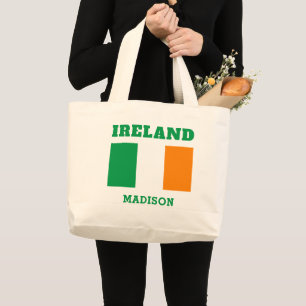 Grand Tote Bag Nom personnalisé Irlande