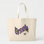 Grand Tote Bag Nom Ursula floral (Devant)