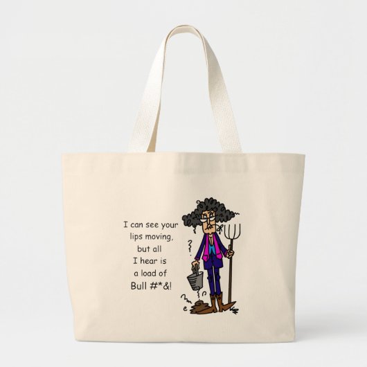 Grand Tote Bag Nombre de BS (Devant)