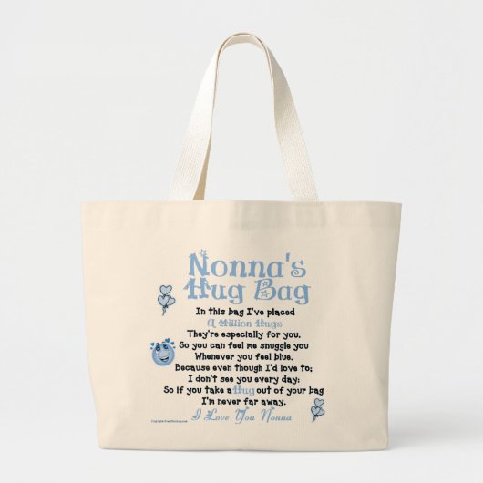 Grand Tote Bag - Nonna - vers simple italien (Devant)