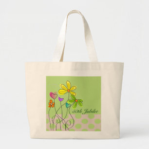 Grand Tote Bag Nonnes Golden 50th Jubilee Printemps Floral