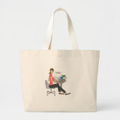 Grand Tote Bag Note d'interne (Devant)