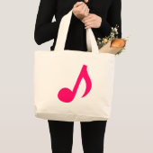 Grand Tote Bag Notes musicales (Devant (produit))