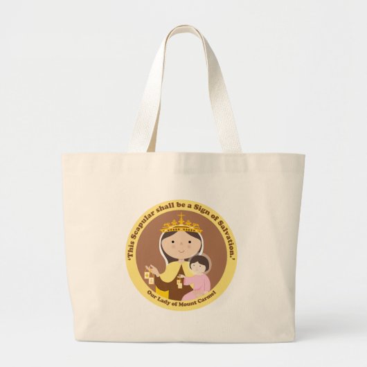 Grand Tote Bag Notre Madame du mont Carmel (Devant)