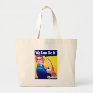 Grand Tote Bag Nous pouvons le faire Rosie le Riveter