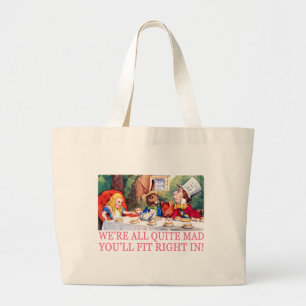 GRAND TOTE BAG NOUS SOMMES TOUS ASSEZ MAD, VOUS ALLEZ BIEN ENTRER