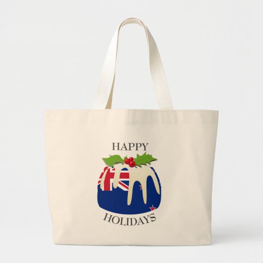 Grand Tote Bag Nouveauté | Pudding Festif avec | NOUVELLE-ZÉLANDE (Devant)