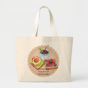 Grand Tote Bag Nouveaux Départs Quotidien – Parce que le Monde a 