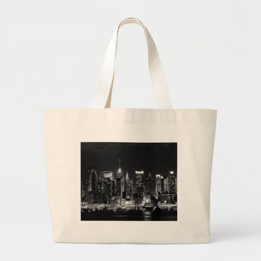 Grand Tote Bag Nuit à New York (Devant)