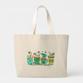 Grand Tote Bag Nurse Coffee Lover St Patrick's (Dos)