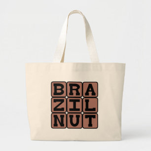 Grand Tote Bag Nut Brésil, légumineuse