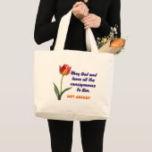 Grand Tote Bag Obéir à Dieu (Devant (produit))
