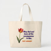 Grand Tote Bag Obéir à Dieu (Devant)