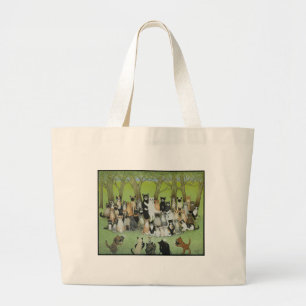 Grand Tote Bag Observez la birdie