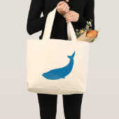 Grand Tote Bag Océans de faune de mammifères marins de baleine (Devant (produit))