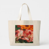 Grand Tote Bag Oeillets rayés et gerbera (Dos)