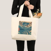 Grand Tote Bag Oeuvre japonaise de Naruto Whirlpool (Devant (produit))