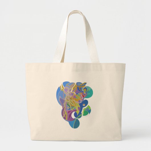 Grand Tote Bag Oeuvre Whimsical (Devant)