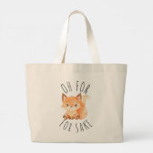 Grand Tote Bag Oh pour Fox Sake (Dos)