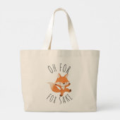 Grand Tote Bag Oh pour Fox Sake (Dos)