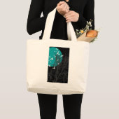 Grand Tote Bag oiseau à silhouette (Devant (produit))