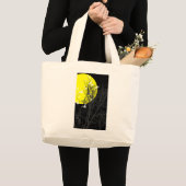 Grand Tote Bag oiseau à silhouette (Devant (produit))