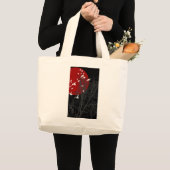 Grand Tote Bag oiseau à silhouette (Devant (produit))