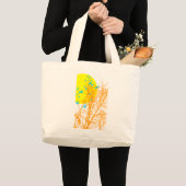 Grand Tote Bag oiseau à silhouette (Devant (produit))