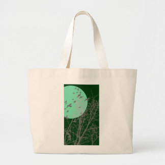Grand Tote Bag oiseau à silhouette