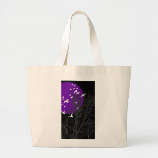 Grand Tote Bag oiseau à silhouette