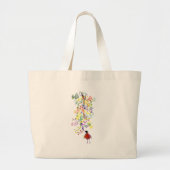 Grand Tote Bag Oiseau chantant (Devant)
