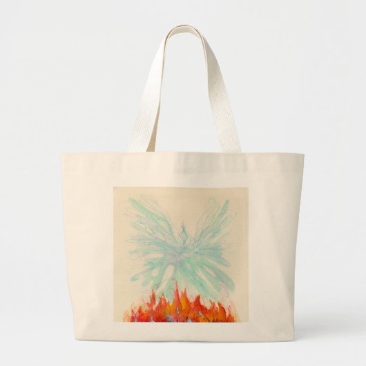 Grand Tote Bag OISEAU de PHOENIX par SHARON SHARPE (Devant)