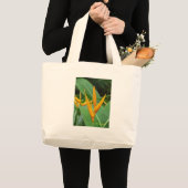 Grand Tote Bag Oiseau d'or hawaïen de paradis cadeaux (Devant (produit))