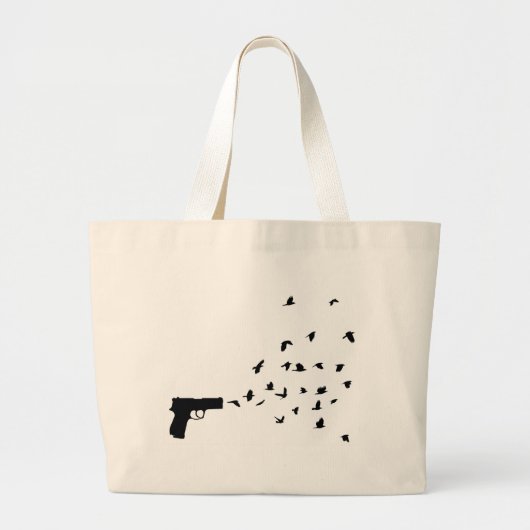 Grand Tote Bag oiseaux (Devant)