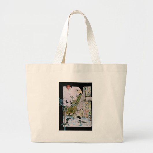 Grand Tote Bag Oiseaux d'A à L (Devant)