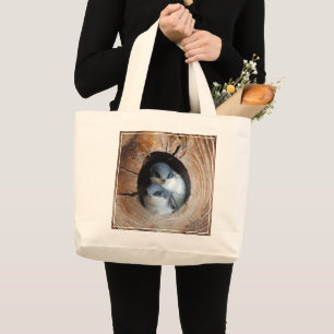 Grand Tote Bag Oiseaux de bébé
