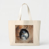 Grand Tote Bag Oiseaux de bébé (Devant)