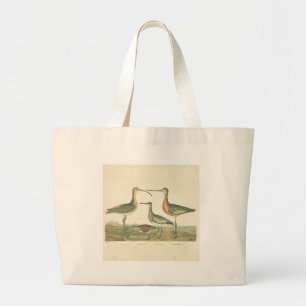 Grand Tote Bag Oiseaux de marais Courlis Oiseaux