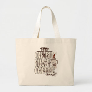 Grand Tote Bag OK Mais D'abord Café